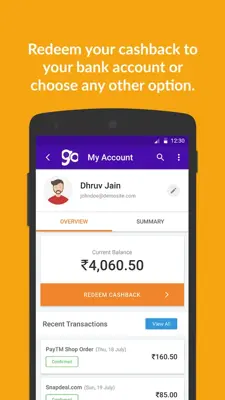 GoPaisa android App screenshot 2